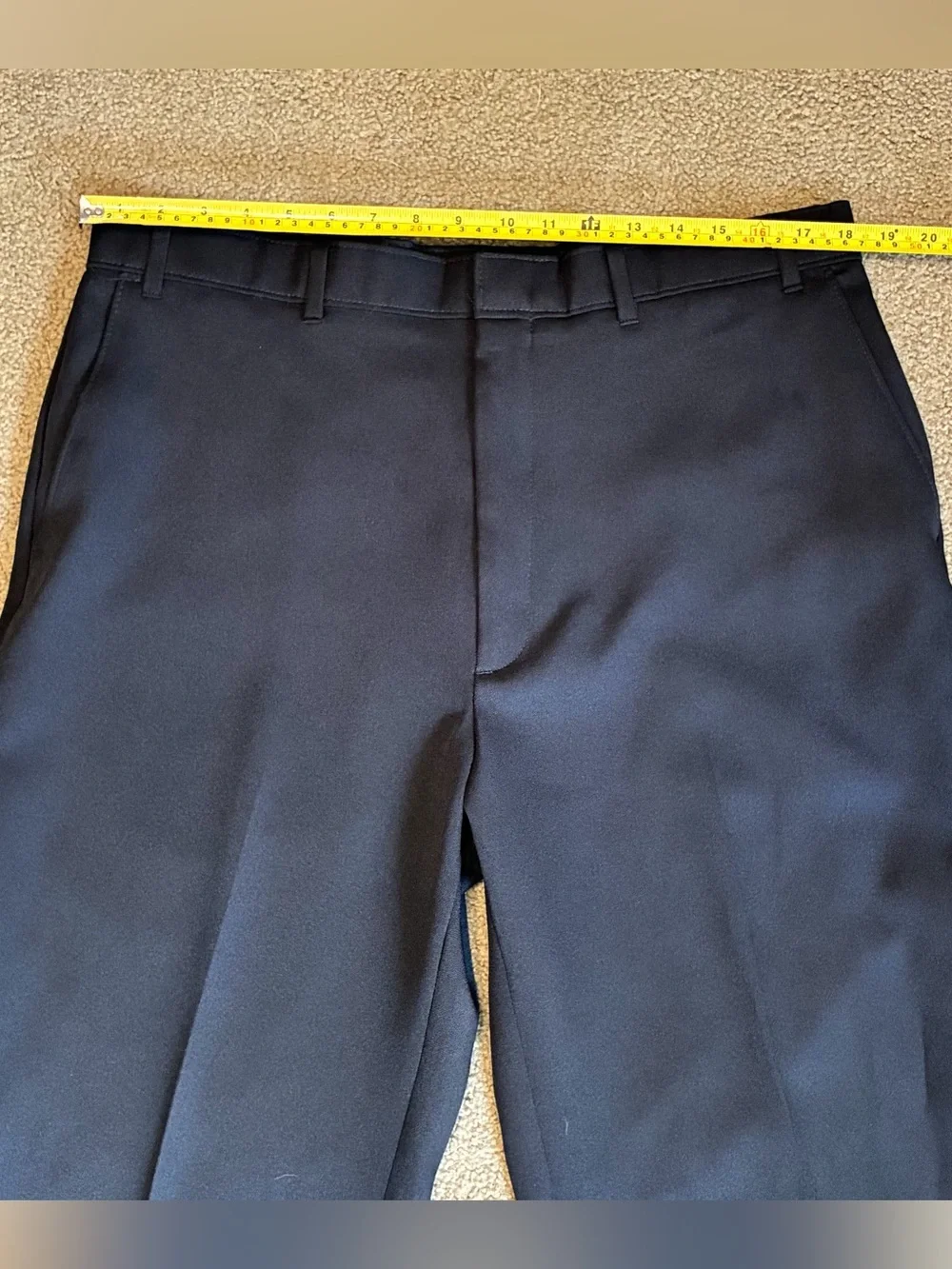 Mens Action Slacks By Levi Strauss Black Dress Pants Classic Tailored Trousers